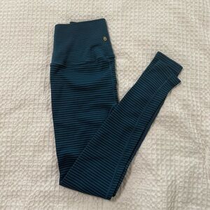 Spiritual Gangster Blue Striped Leggings